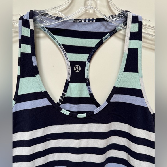Lululemon CRB cool racer back tank size 6 stripe - Picture 2 of 4